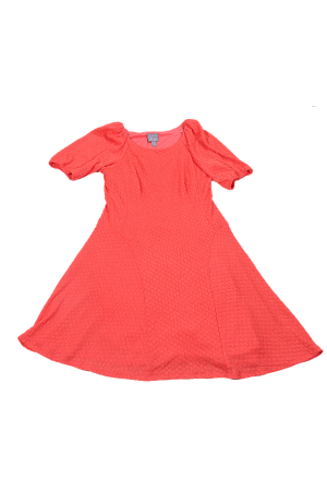 Orange Dress (Textured fabric)