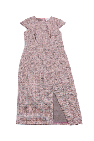 Pink and Cream Plaid Dress