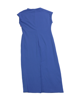 Blue Sleeveless Dress / L