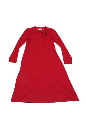 Red Long Sleeves Dress