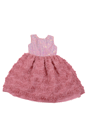 Sparkly floral Pink Dress