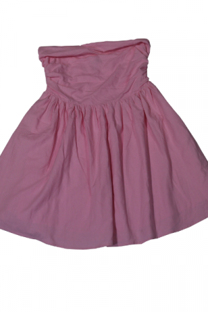 Aqua Pink Off-the-Shoulder Dress