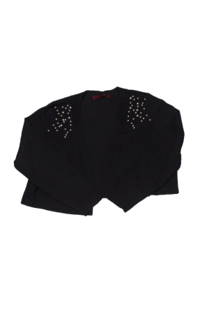 Black Pearl-Embellished Bolero