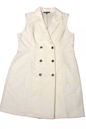 Elizabeth & Nicole Sleeveless Double-Breasted Dress