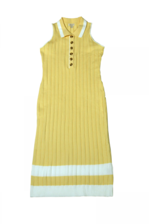 J For Justify Button-Front Sleeveless Knit Dress