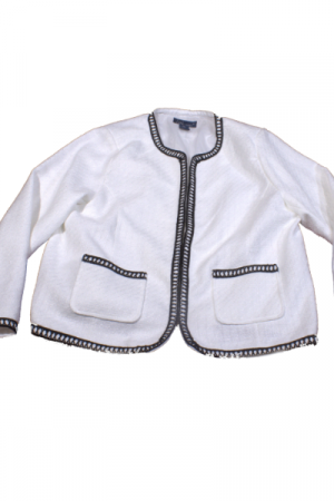 Lark & Grey Open-Front Textured Lady Jacket