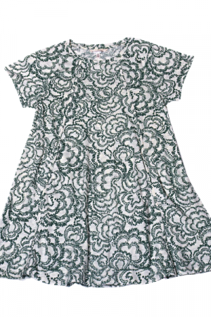 Nanette Lepore Green Floral Print Mini Dress