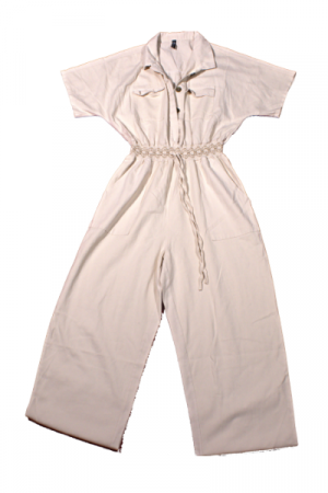 ST67 Cream Wide-Leg Jumpsuit